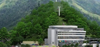 प्रधानमन्त्री प्रचण्डले आज लुम्बिनी केबलकारको उद्घाटन गर्नुहुँदै