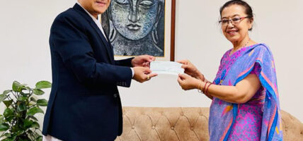 संस्थागत सामाजिक उत्तरदायित्व अन्तर्गत सांग्रिला सांग्रिला डेभलपमेन्ट बैंकको आर्थिक सहयोग