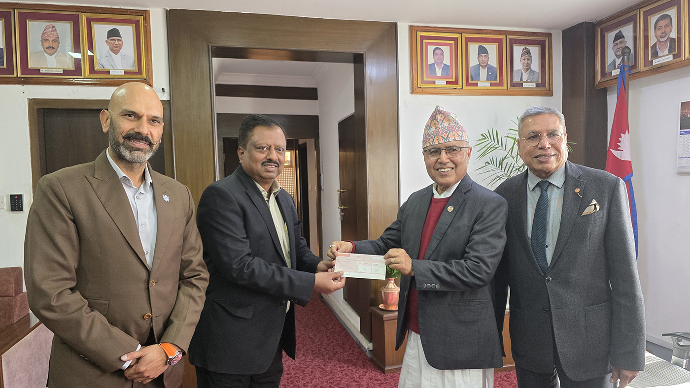 नेपाल लाइफ इन्स्योरेन्सद्वारा भौतिक पूर्वाधार पुर्ननिर्माण कोषमा रु १ करोड ५० लाखको सहयोग