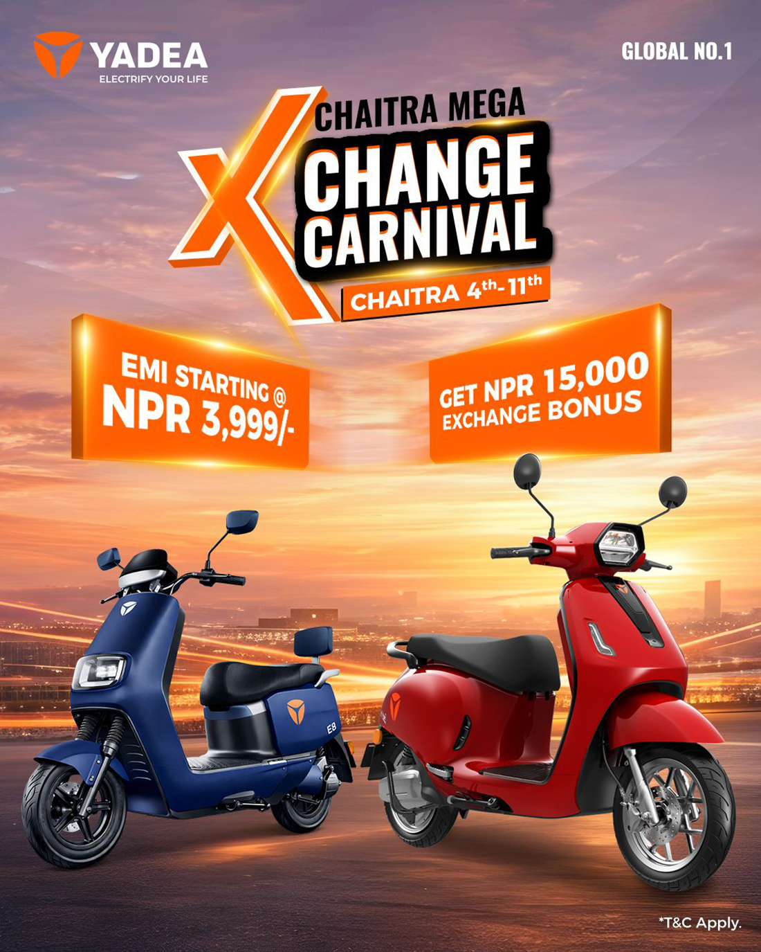 याडियाद्वारा “चैत्र मेगा एक्सचेन्ज कार्निभल” विशेष अफर सहित घोषणा