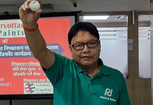 सर्वोत्तम पेन्ट्सको आइपीओ बाँडफाँट