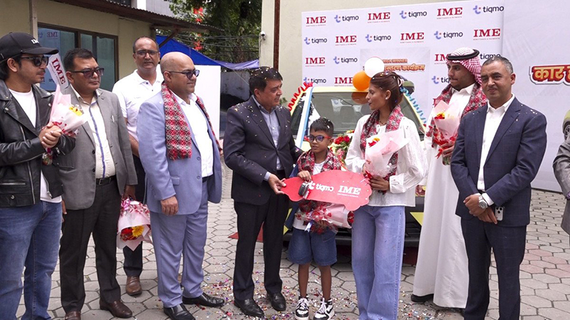 साउदीबाट आईएमई गर्दा अभिषेक कालाखेतीले जिते बीवाईडी एट्टो १ ईभी