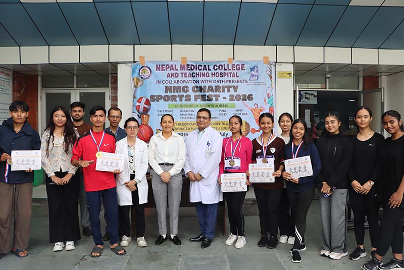 नेपाल मेडिकल कलेजमा च्यारिटी स्पोर्ट्स सुरु