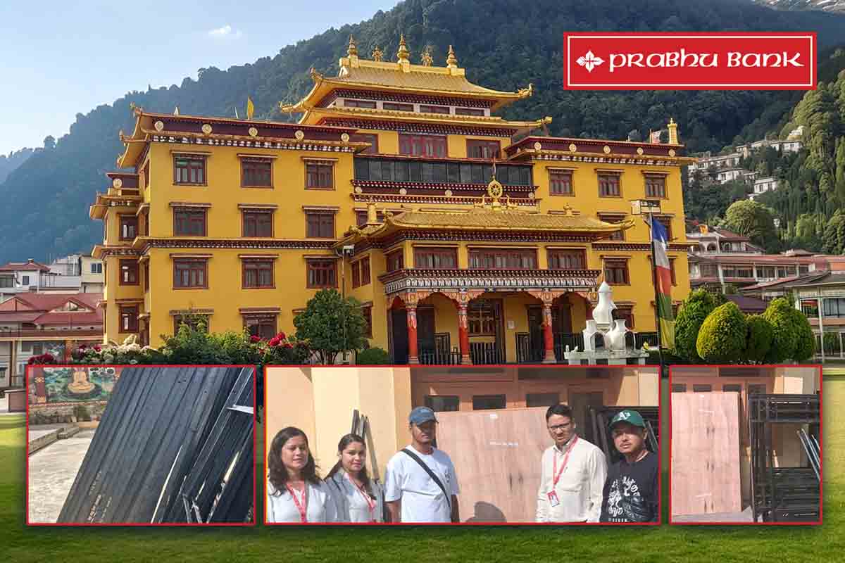 प्रभु बैंकद्धारा विपद्बाट प्रभावित परिवारहरुका लागी आश्रय स्थल (पहेंलो गुम्बा) लाई बंक बेड हस्तान्तरण