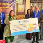 नेपाल एसबिआई बैंकद्वारा परोपकार तथा अनुसन्धान केन्द्रलाई सहयोग