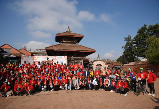 पोलियो अन्त्यको सन्देश बोकेर उपत्यकाका सात सम्पदा स्थलमा ५०० बढी साइकल यात्री